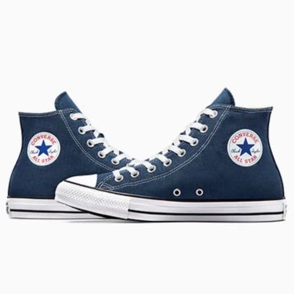 Converse Men's Blue High-Top Sneakers Classic Colors Navy - Picture 5 of 16